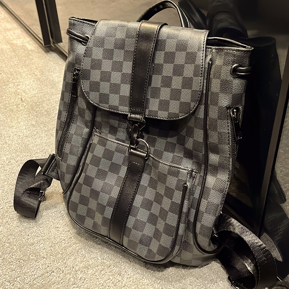 Small Checkered Backpack - image 1